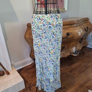 Maeve Floral Midi Slip Skirt  Tilda style XS